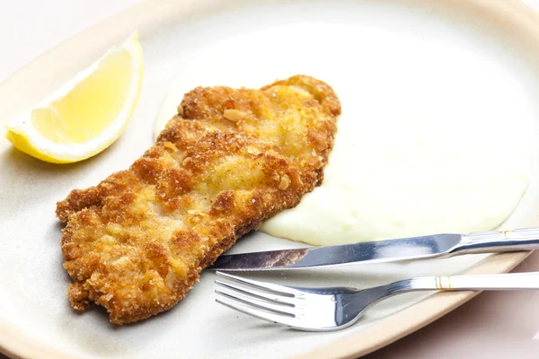 Fried pork steak — Stock Photo, Image