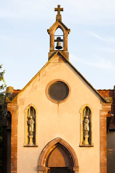Cappella vicino a Ortenbourg, Alsazia, Francia — Foto Stock