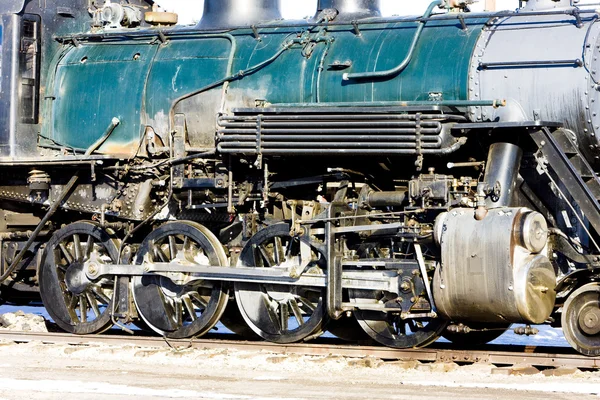 Detalle de locomotora de vapor, Alamosa, Colorado, EE.UU. — Foto de Stock