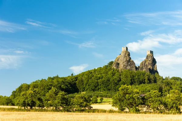 Ruines du château de Trosky — Photo