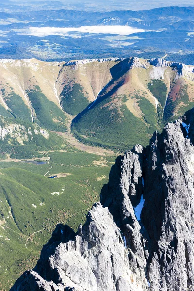 View from Lomnicky Peak, Vysoke Tatry (High Tatras), Slovakia — Stock Photo, Image