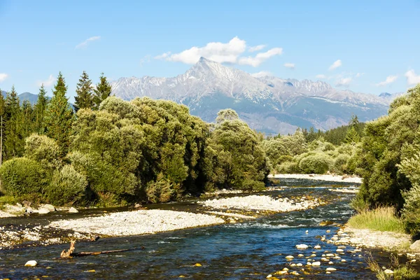 Kriváň a potok Koprovský, Vysoké Tatry, Slovensko — Stock fotografie