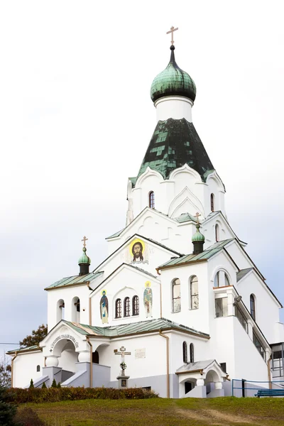 Iglesia ortodoxa de nueva construcción, Medzilaborce, Eslovaquia —  Fotos de Stock