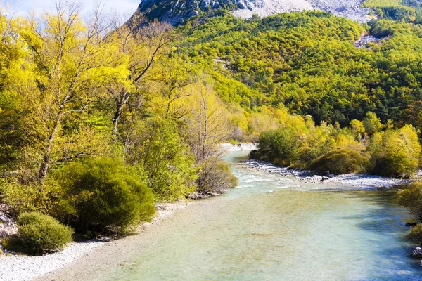 Údolí řeky verdon na podzim — Stock fotografie