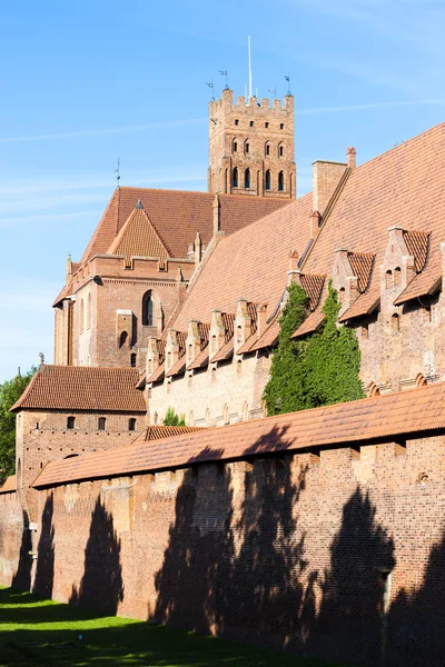 Křižácký hrad Malbork — Stock fotografie