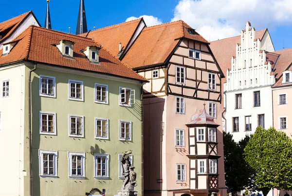 Komplex av medeltida hus kallas spalicek, cheb, Tjeckien — Stockfoto