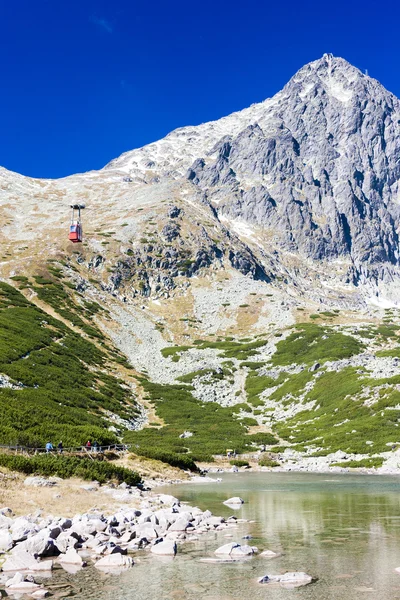 Lomnicky Peak and Skalnate Tarn, Vysoke Tatry (High Tatras), Slo — Stock Photo, Image