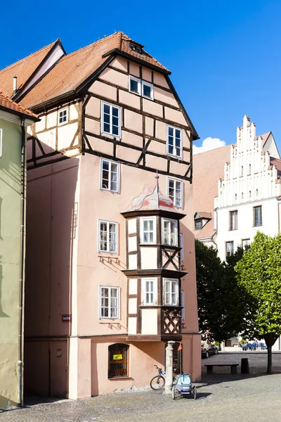 Complex of medieval houses called Spalicek, Cheb, Czech Republic — Stock Photo, Image