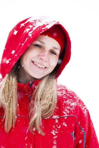 Portrét ženy v zimě — Stock fotografie