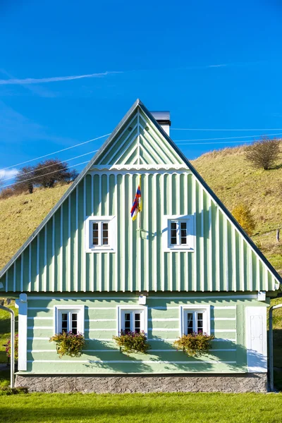 緑のコテージは、チェコ共和国 — ストック写真
