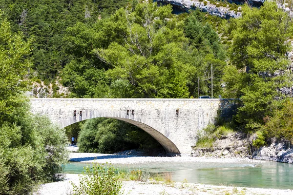 Carejuan Bridge, Dolina rzeki Verdon, Prowansja, Francja — Zdjęcie stockowe