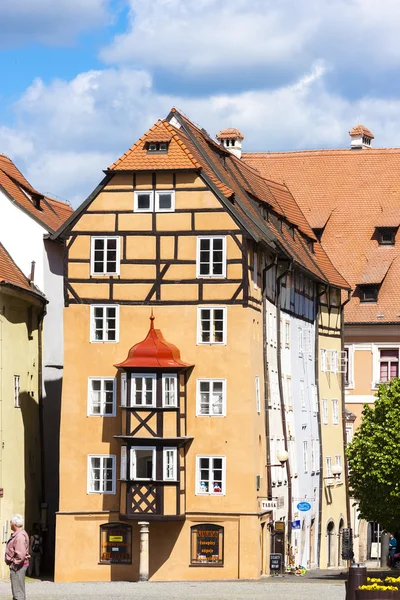 Komplex mittelalterlicher Häuser namens spalicek, cheb — Stockfoto