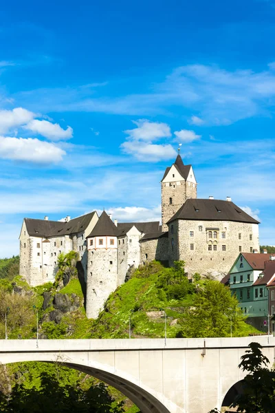 Loket kastélyának megtekintése, Cseh Köztársaság — Stock Fotó