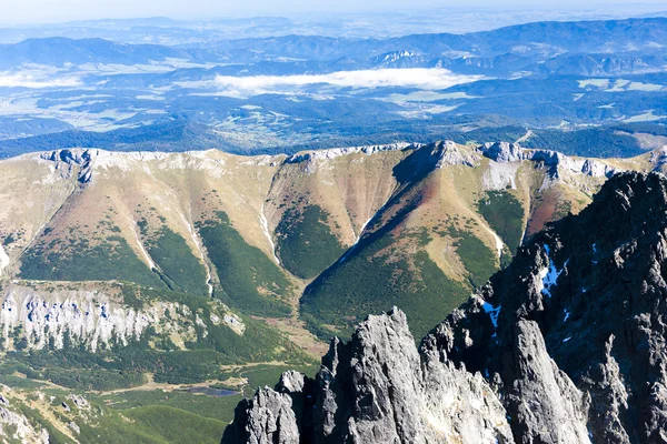 Vy från Lomnicky Peak, Vysoke Tatry — Stockfoto