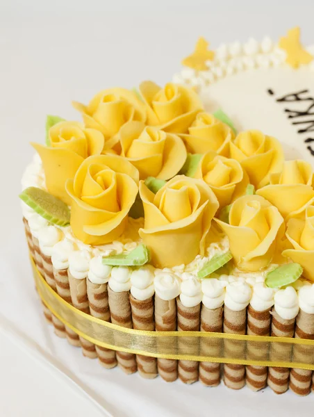 Vista de pastel de cumpleaños — Foto de Stock