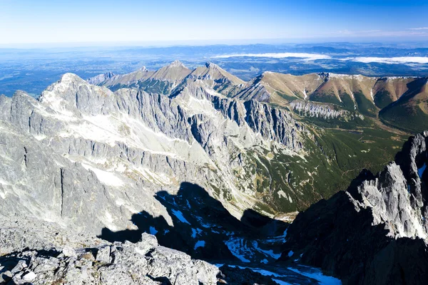 View from Lomnicky Peak, Vysoke Tatry — Stock Photo, Image