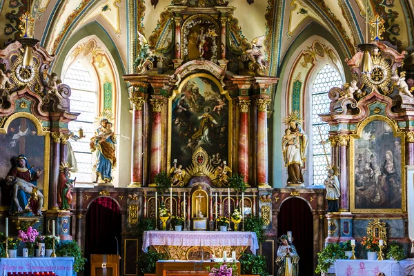 Interior da igreja, Tosens — Fotografia de Stock