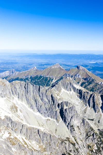 Vista da Lomnicky Peak, Vysoke Tatry — Foto Stock