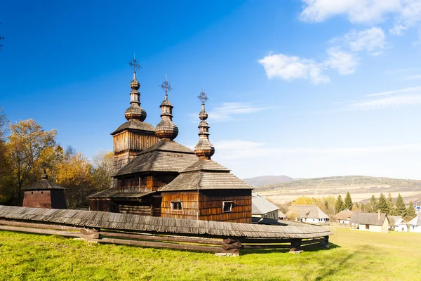 Trä, museum av den ukrainska kyrkbyn — Stockfoto