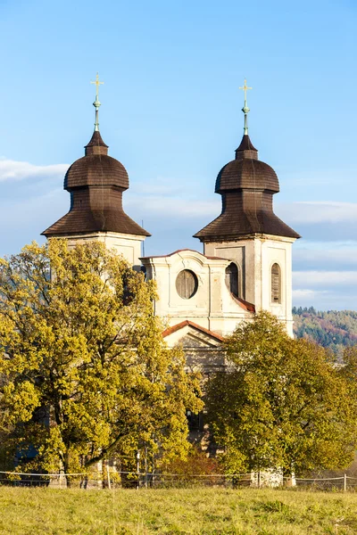 Kościół saint margaret, sonov w pobliżu broumov — Zdjęcie stockowe