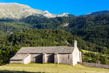 Chapel notre-dame yakınındaki vergons, provence, Fransa