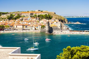 şehir ve liman Collioure, Languedoc-Roussillon, Fransa