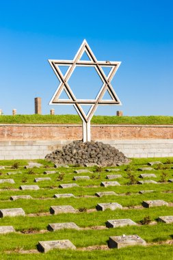 Küçük kale Theresienstadt ile mezarlığı, Terezin, Çek Cumhuriyeti