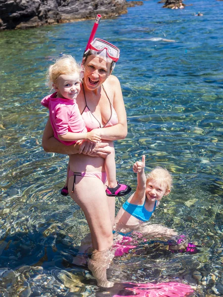 Snorkeling nel Mar Mediterraneo, Francia — Foto Stock