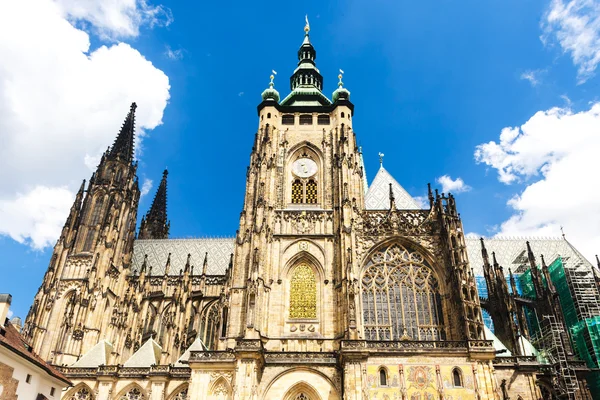 Cathédrale Saint-Vitus, Venceslas et Vojtech au Château de Prague , — Photo