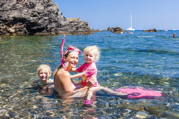 Snorkeling nel Mar Mediterraneo, Francia — Foto Stock