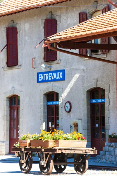 Gare ferroviaire d'Entrevaux, Provence — Photo