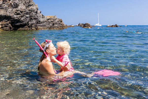 Snorkeling nel Mar Mediterraneo — Foto Stock