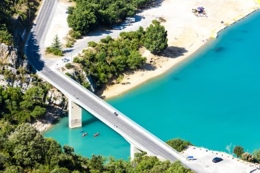 St croix Gölü, verdon gorge, provence, Fransa