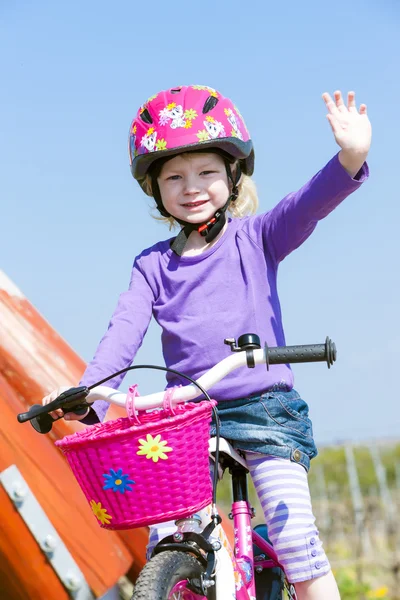 Pequeño motociclista — Foto de Stock