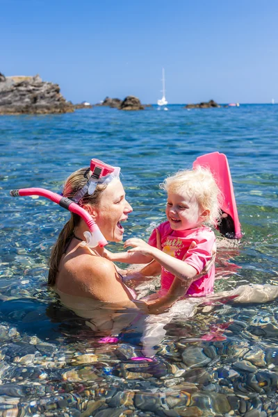 Snorkeling nel Mar Mediterraneo, Francia — Foto Stock