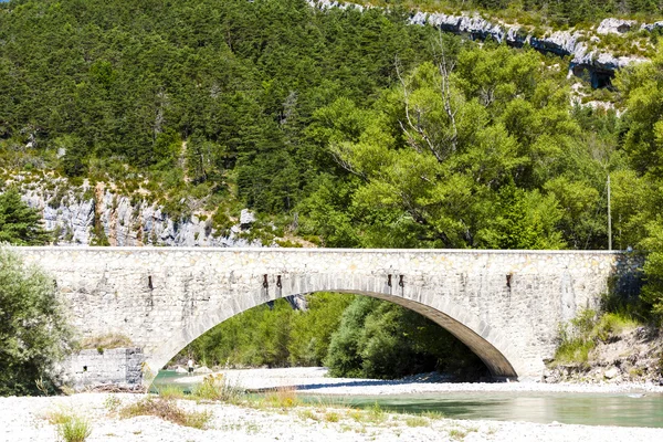 Carejuan Bridge, Dolina rzeki Verdon, Prowansja, Francja — Zdjęcie stockowe