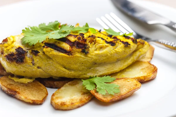 Hühnerfleisch in Joghurt-Marinade — Stockfoto