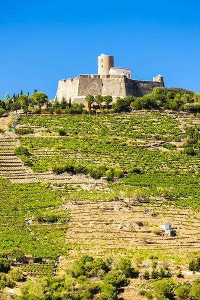 Saint Elme kale, Languedoc-Roussillon, Fransa — Stok fotoğraf