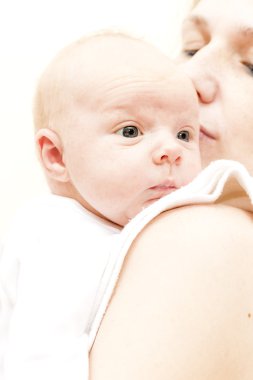 Anne ile bebeği portresi