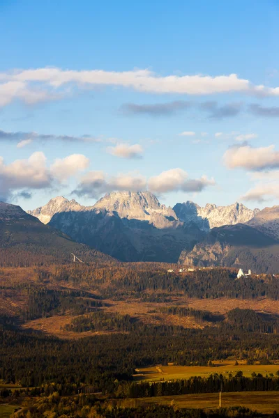 Krivan 山と高タトラ山脈の西部の部分 — ストック写真