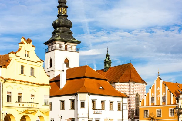 Masaryk-Platz, pelhrimov, Tschechische Republik — Stockfoto