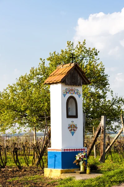 God 's torture with vineyard near Nechory, Czech Republic — стоковое фото