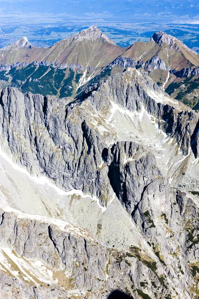 Vista da Lomnicky Peak, Vysoke Tatry (Alti Tatra), Slovacchia — Foto Stock