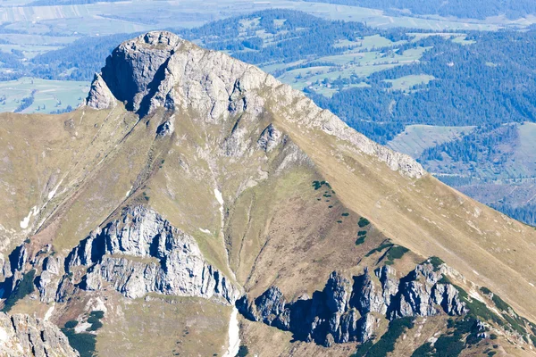 Vista da Lomnicky Peak, Vysoke Tatry (Alti Tatra), Slovacchia — Foto Stock