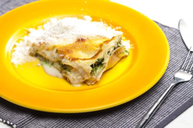 somon ve ıspanak lazanya