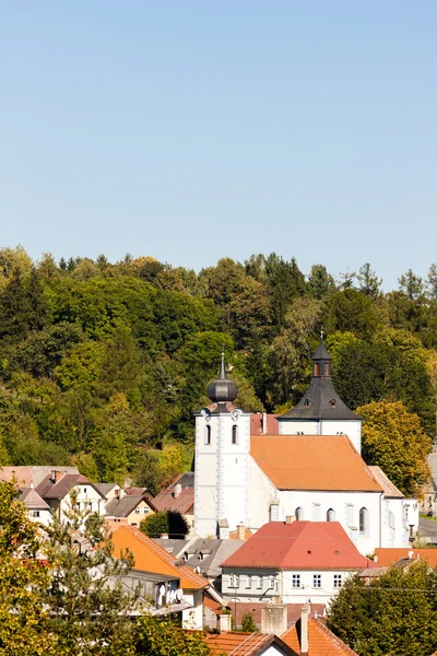 Widok z Welhartice, Republika Czeska — Zdjęcie stockowe