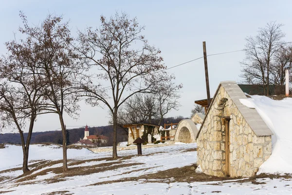 Wine cellars, Velka Trna, Slovakia — Stock Photo, Image