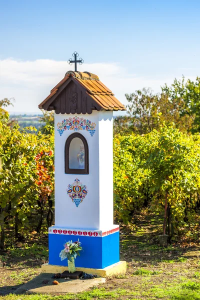God 's torture with vineyard near Nechory, Czech Republic — стоковое фото