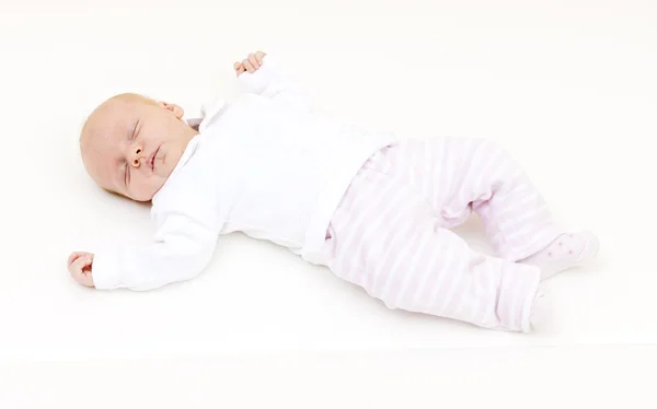 Sleeping a one month old baby girl — Stock Photo, Image