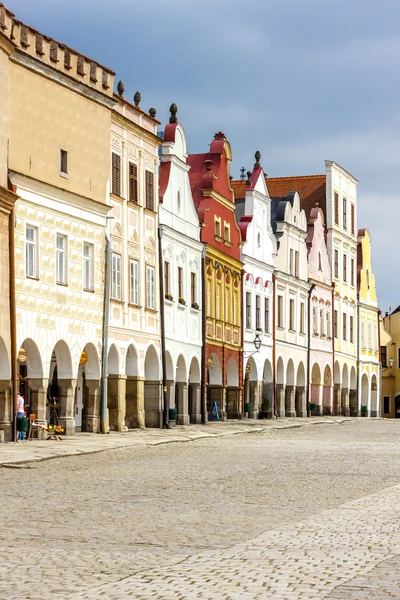 Renässansen hus i Telč — Stockfoto